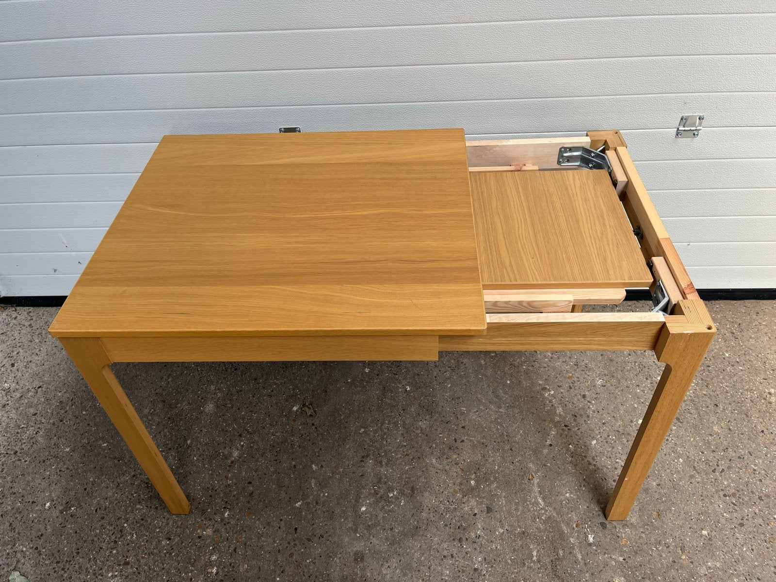 Uitschuifbare tafel - 80cm tot 120cm lang, 70cm breed, Ophalen, Gebruikt, 100 tot 150 cm, 50 tot 100 cm