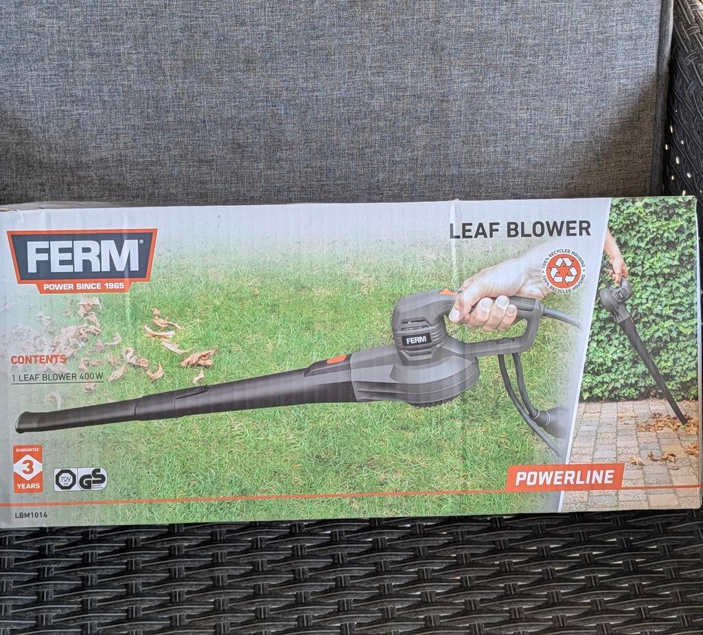 Compacte Bladblazer FERM - Ideaal voor Camping / Voortent, Tuin en Terras, Handgedragen, Nieuw, Ophalen of Verzenden, Ferm