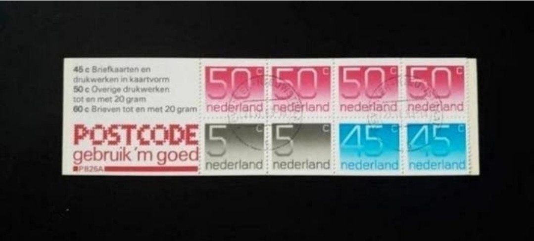 Postzegelboekje PB 25a gestempeld, Postzegels en Munten, Postzegels | Nederland, Ophalen of Verzenden