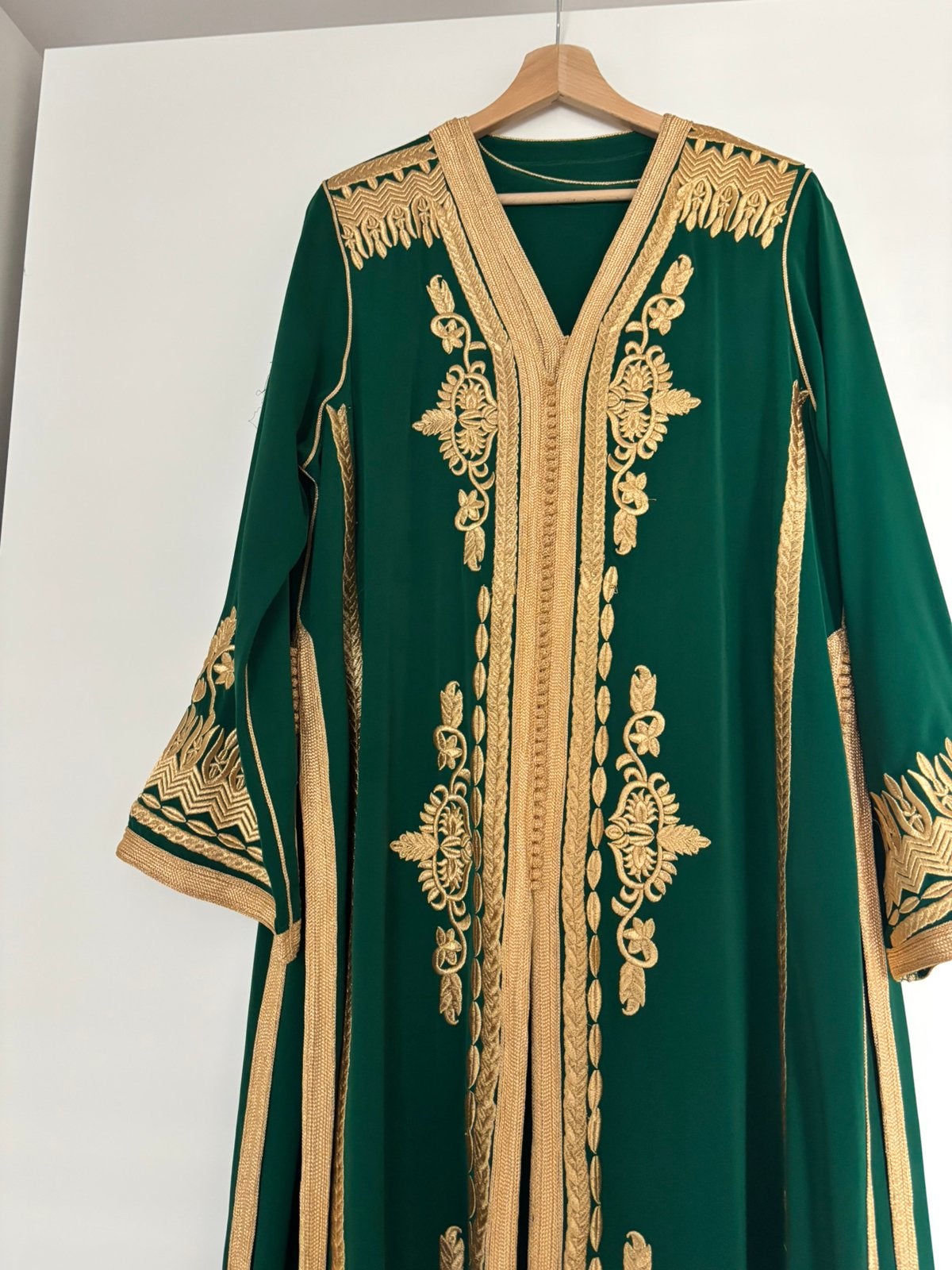 Marokkaanse taksita Groen, Kleding | Dames, Gelegenheidskleding, Zo goed als nieuw, Overige typen, Blauw, Ophalen of Verzenden