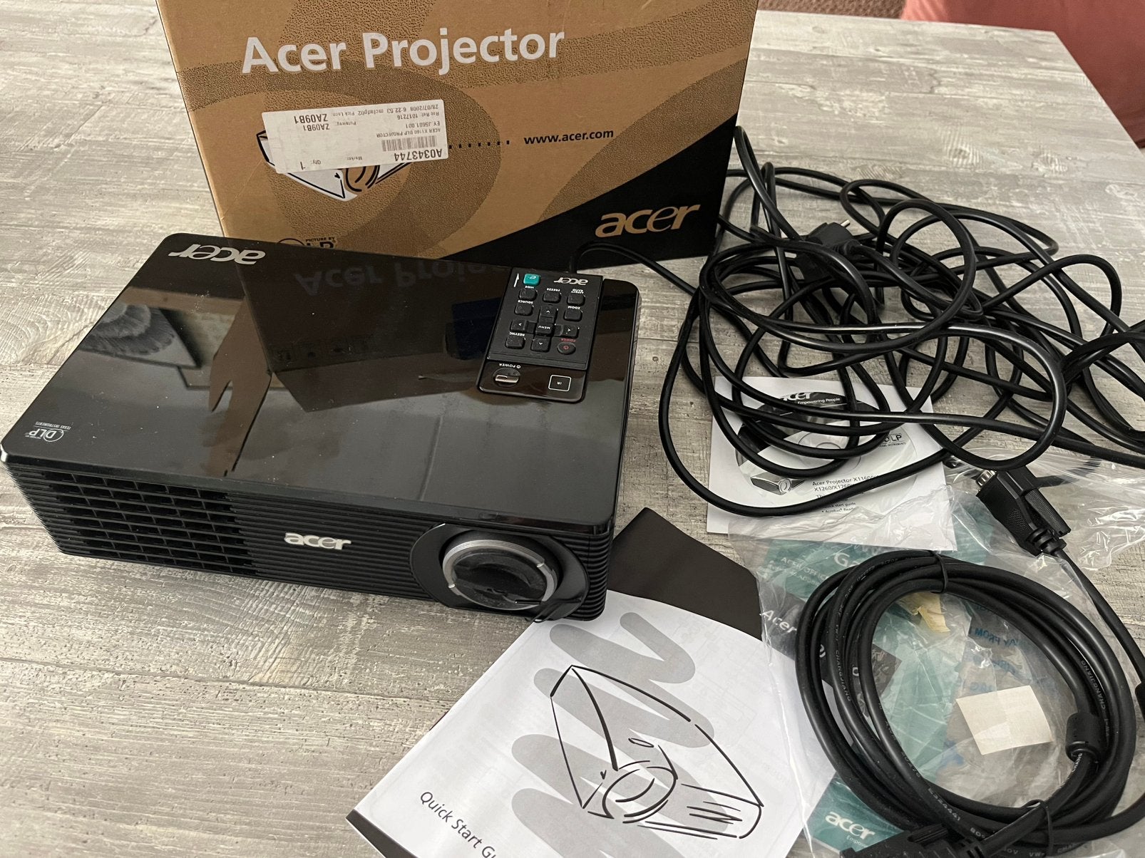 Beamer projector Acer X1160 DLP, Ophalen, Zo goed als nieuw, Overige technologieën, Acer