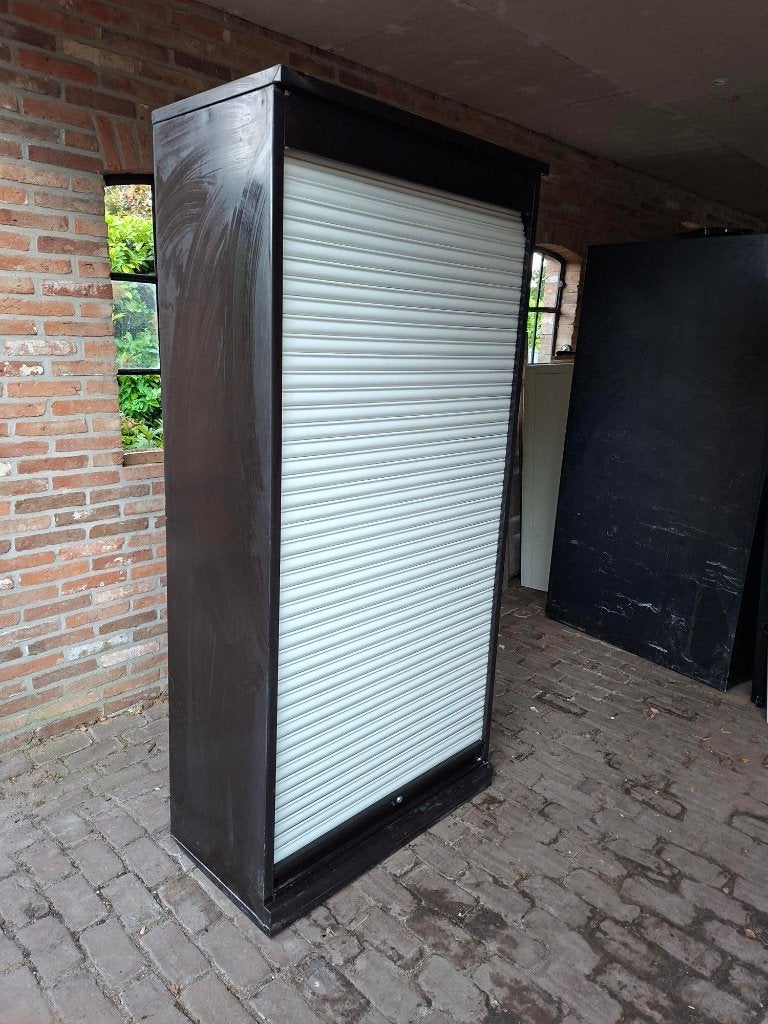 Goede metalen Triump archiefkast, kast, werkplaatskast!, Ophalen, Gebruikt, 50 tot 100 cm, 150 tot 200 cm