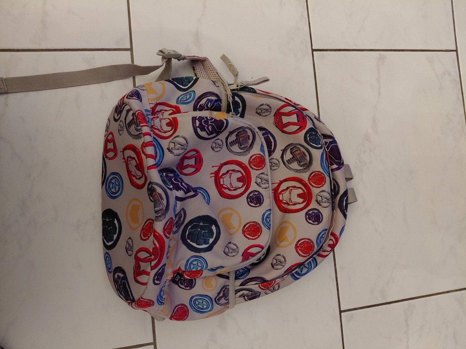 GAP Marvel Kids Rugzak - Gerecycled Materiaal, Gebruikt, Rugtas, Ophalen of Verzenden, Overige kleuren