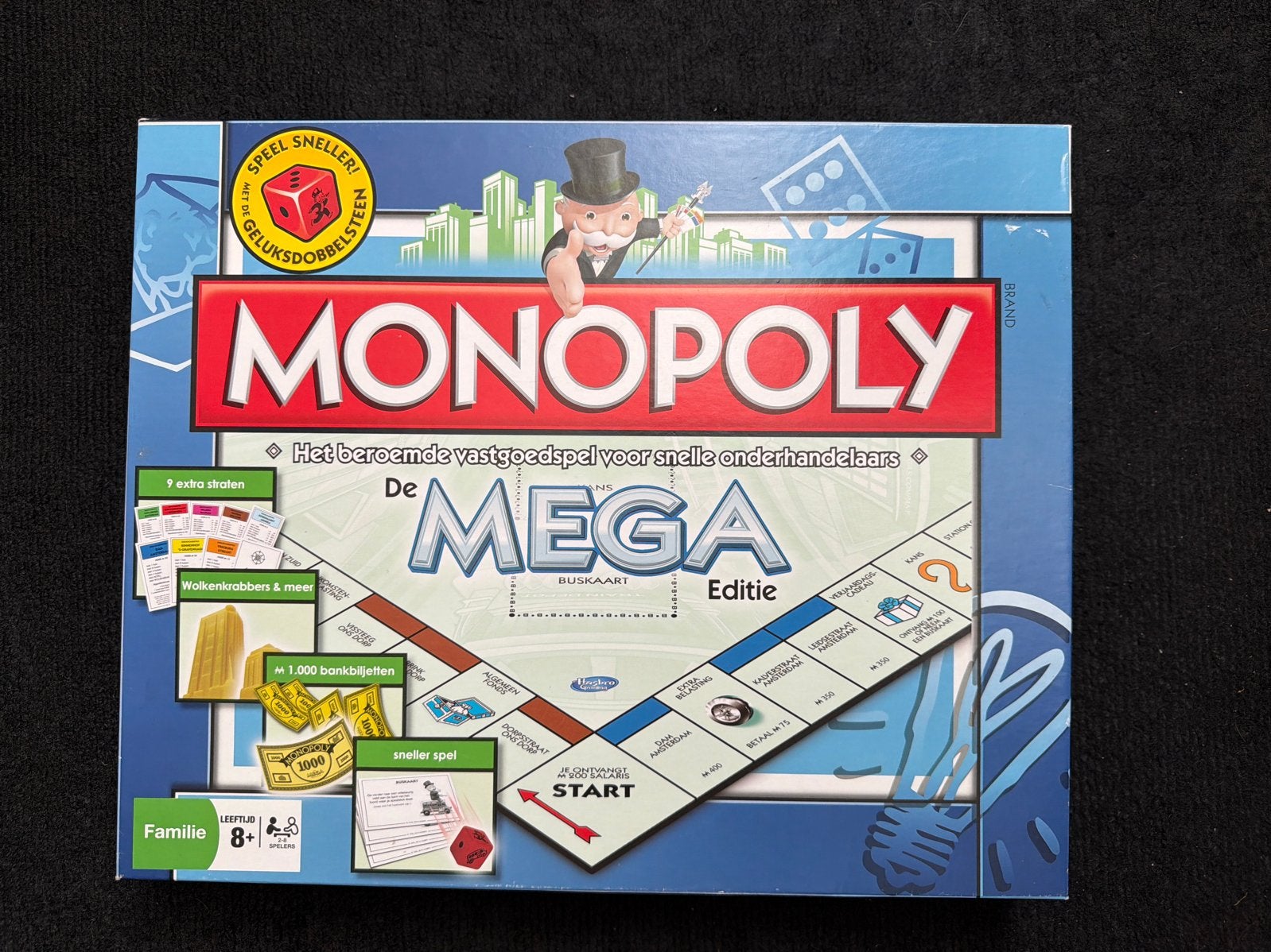 Monopoly Mega Editie - Compleet Gezelschapsspel, Hobby en Vrije tijd, Drie of vier spelers, Ophalen of Verzenden, Gebruikt
