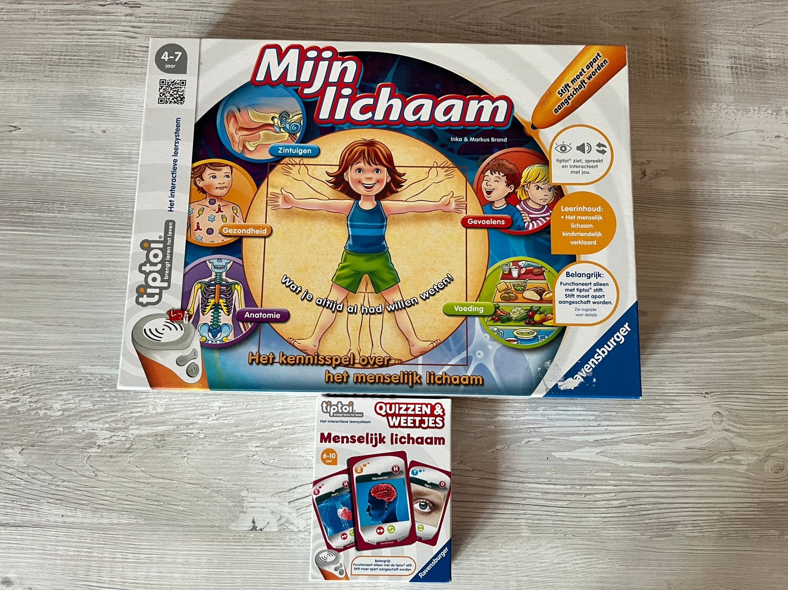 tiptoi spel mijn lichaam + quizzen weetjes menselijk lichaam, Kinderen en Baby's, Speelgoed | Educatief en Creatief, Ophalen of Verzenden