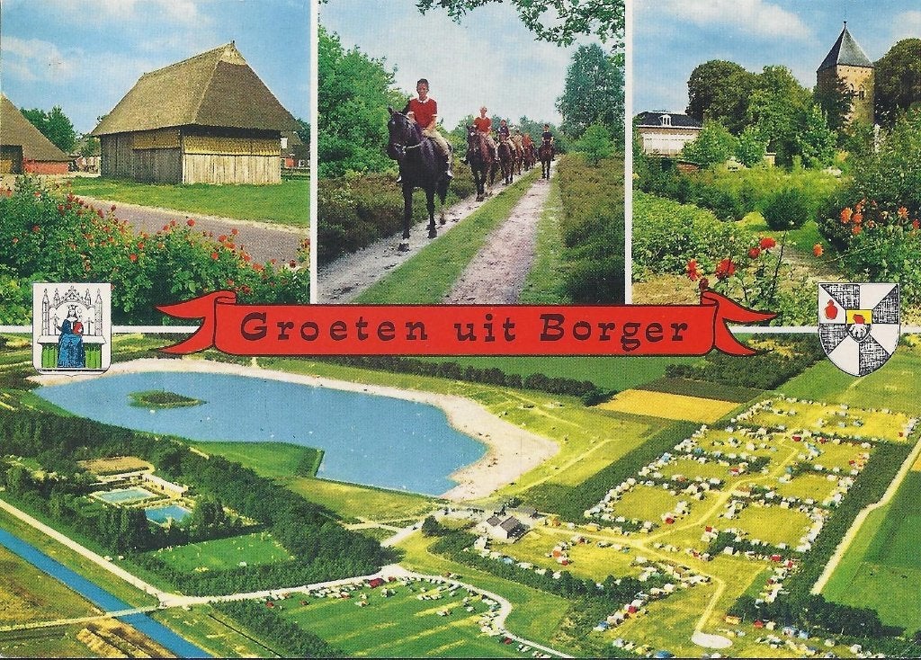 Borger Gelopen Ansichtkaart ( A1070 ), Ophalen of Verzenden, 1980 tot heden, Gelopen