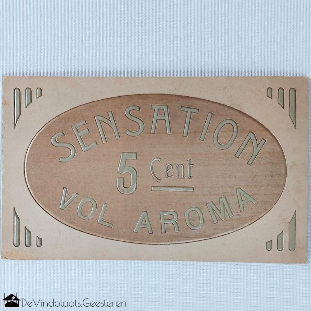 Art Deco tabak reclamebord, Reclamebord, -, -, Ophalen of Verzenden