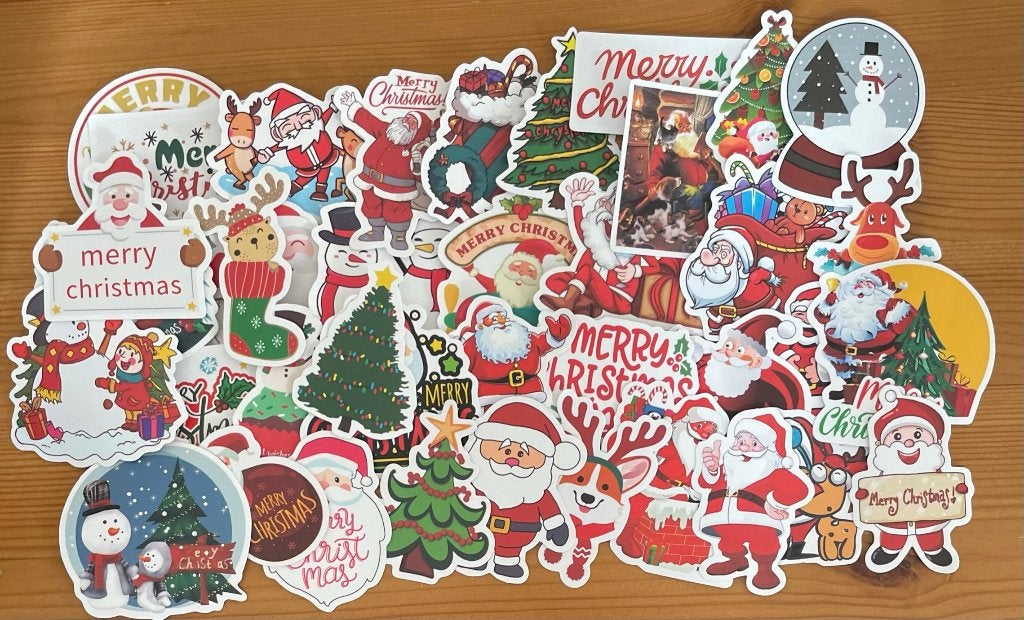 Winter kerst stickers, Verzenden, Nieuw, Meerdere stickers