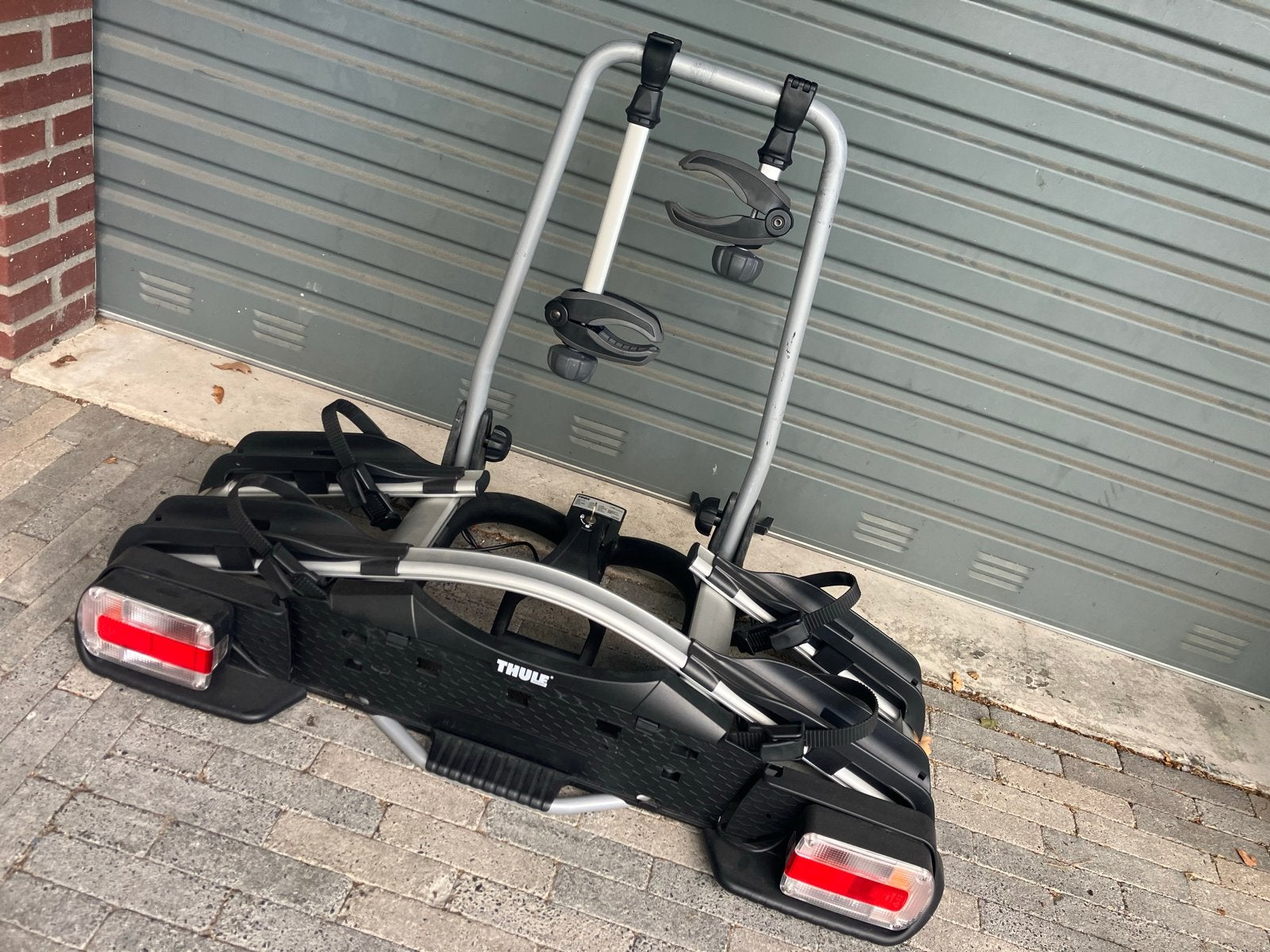 Thule fietsendrager 921 EuroWay, Auto diversen, Ophalen, Zo goed als nieuw, Brede banden, 2 fietsen
