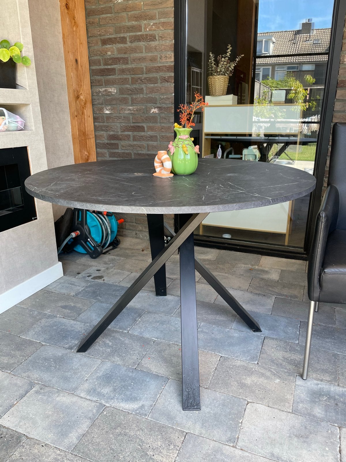 Ikea eettafel, Ophalen, Overige materialen, 100 tot 150 cm, Rond