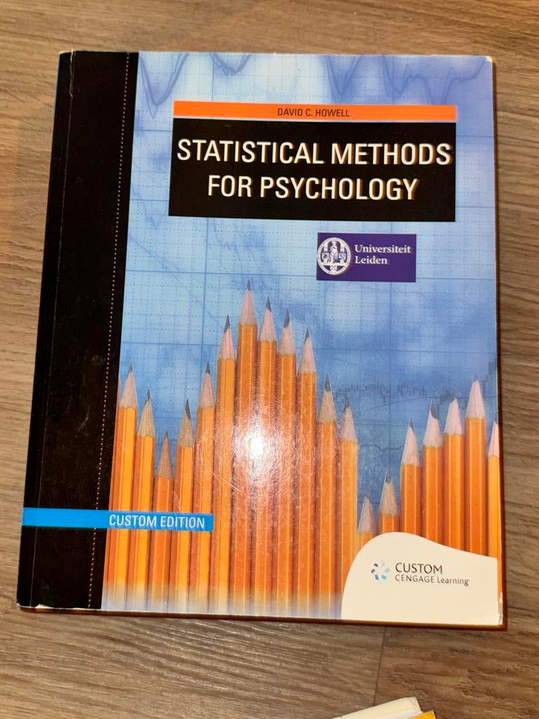 Statistical Methods for Psychology - David C. Howell, Ophalen of Verzenden, Gamma, Gelezen, WO