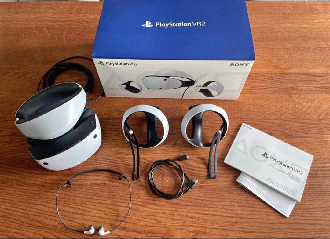 Sony PlayStation VR2 Headset met Controllers en Doos, Ophalen of Verzenden, Zo goed als nieuw, VR-bril, Sony PlayStation