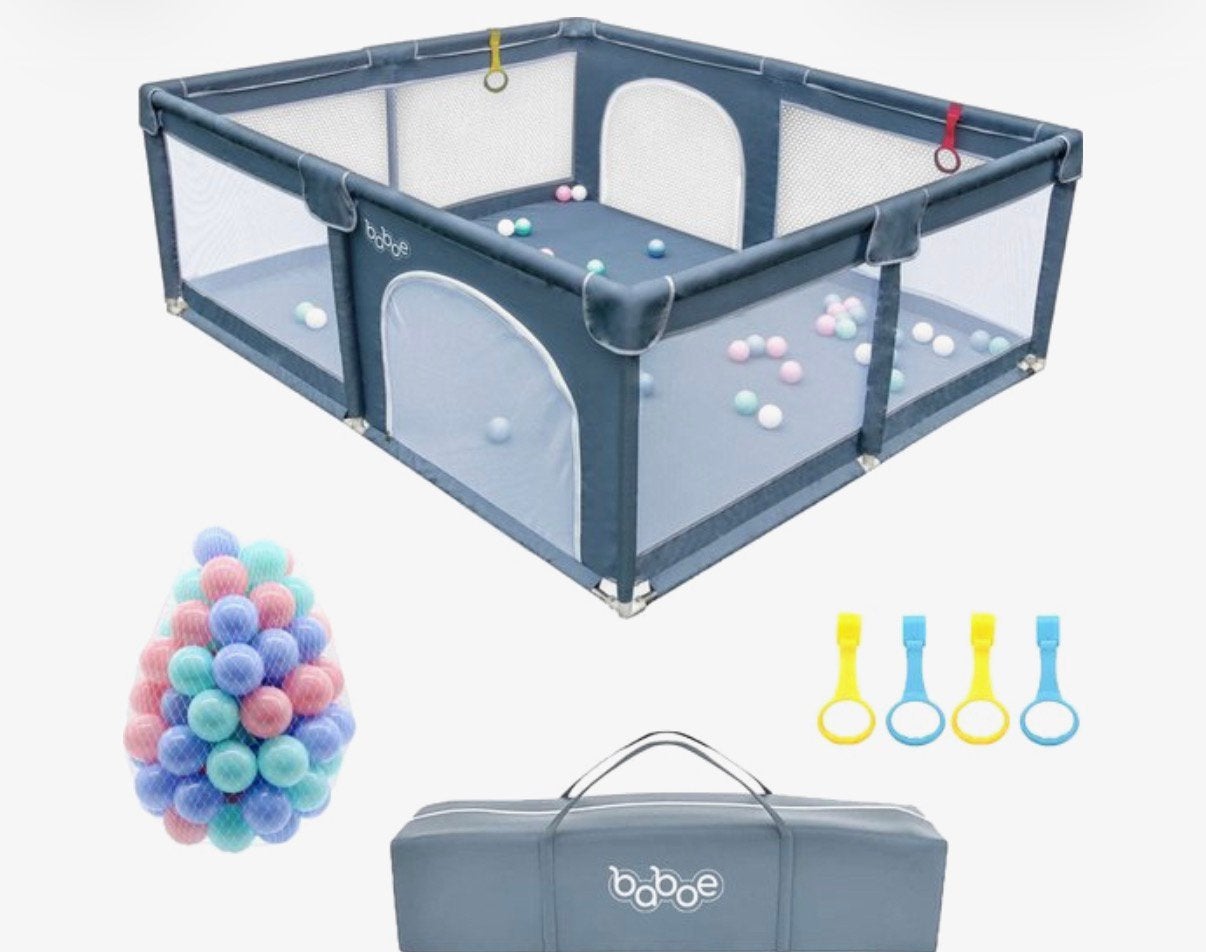 Baboe Grondbox Speelruimte 180x150 cm met Oceaanballen, Ophalen, Nieuw