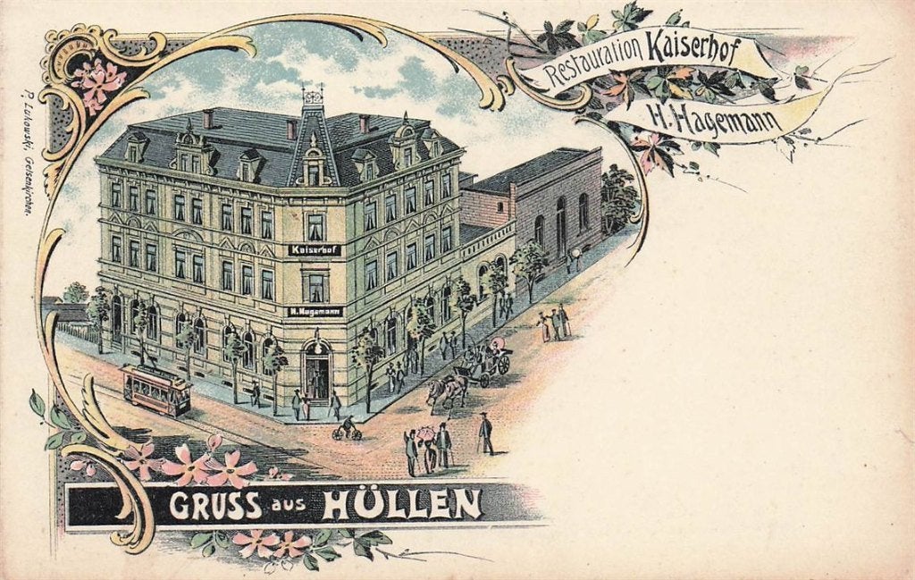 702-403-031 Restauration Kaiserhof Hüllen Gelsenkirchen, Verzamelen, Verzenden, Voor 1920, Duitsland