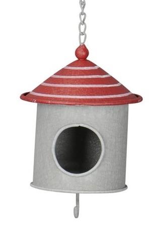 VOGELVOEDER HANGER - VOGELHUISJE - METAAL, Tuin en Terras, Tuinwanddecoratie, Ophalen of Verzenden, Nieuw