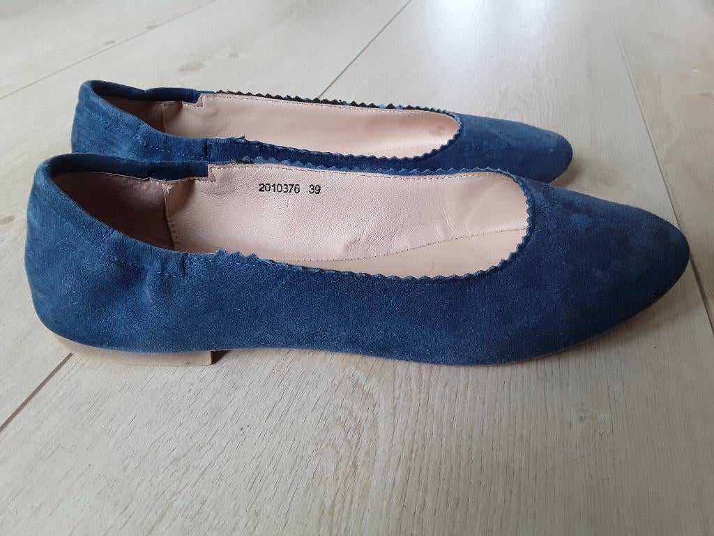 Blauwe ballerina's van Si, Ophalen, Blauw, Ballerina's, Gedragen