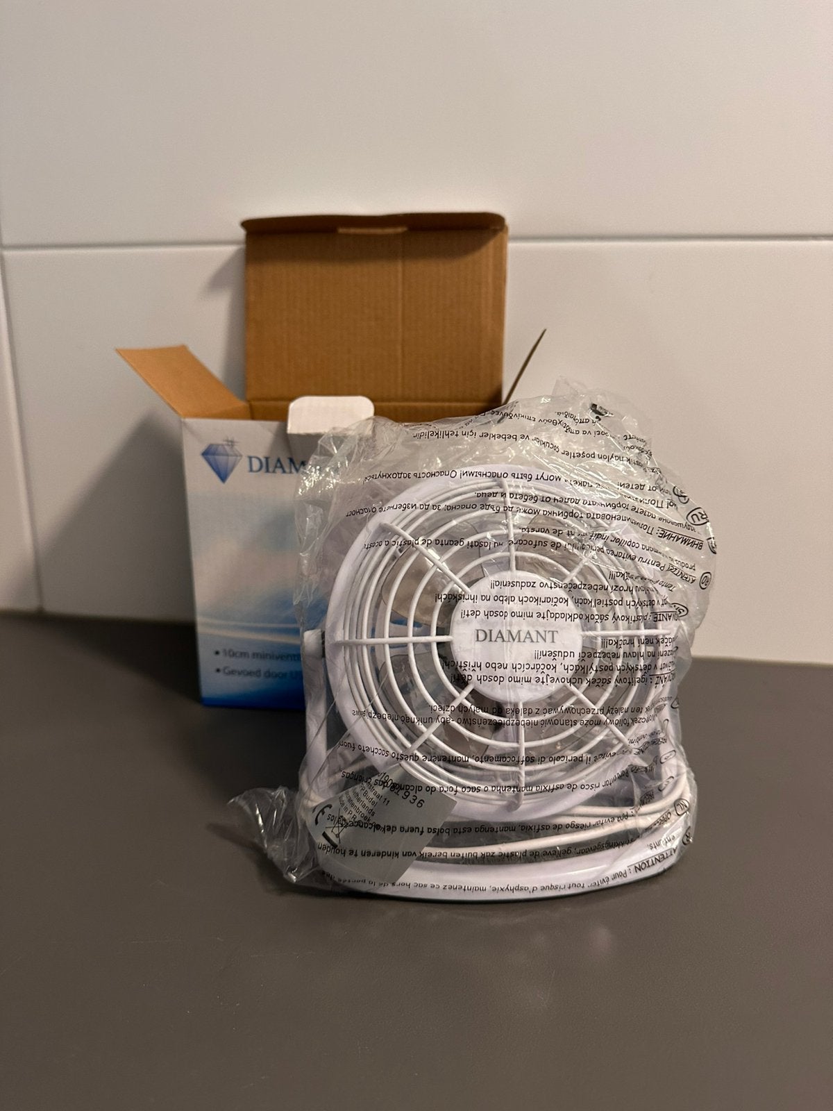 Diamant usb tafelventilator, Witgoed en Apparatuur, Ophalen of Verzenden, Zo goed als nieuw, Tafelventilator