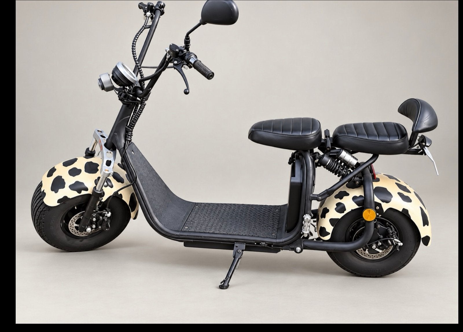 Elektrische Scooter met Koeienprint - Uniek Design!, Overige merken, Gebruikt, Elektrisch, Ophalen of Verzenden