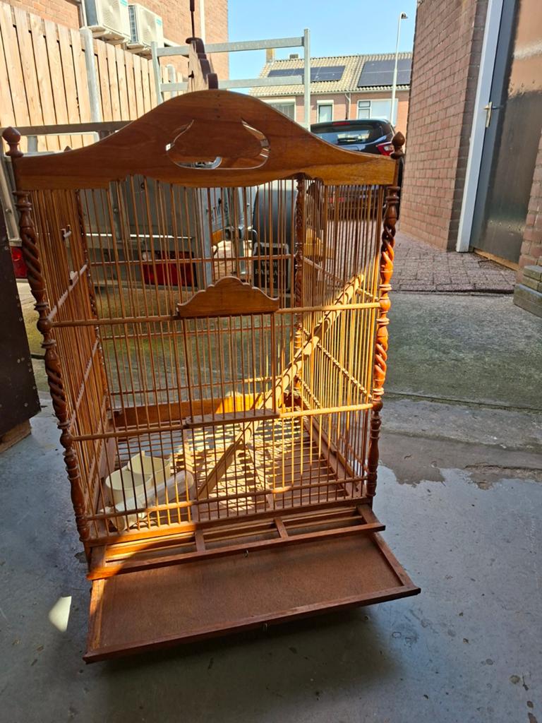 Te koop vogelkooi foto s zeggen genoeg, Dieren en Toebehoren, Ophalen, Metaal, Vogelkooi