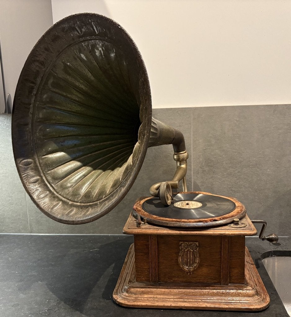 Linguaphone grammofoon antiek gramophone, Ophalen of Verzenden
