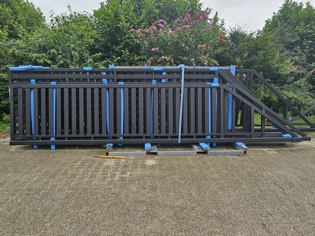E-Schuifpoort model: 'Sydney' in 2 afmetingen: 4 en 5 meter, Met poort, Nieuw, Ophalen of Verzenden, Tuinhek