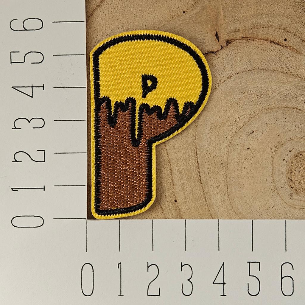 Strijk embleem applicatie Patch Bij alfabet letter P, G, G, Nieuw, Ophalen of Verzenden