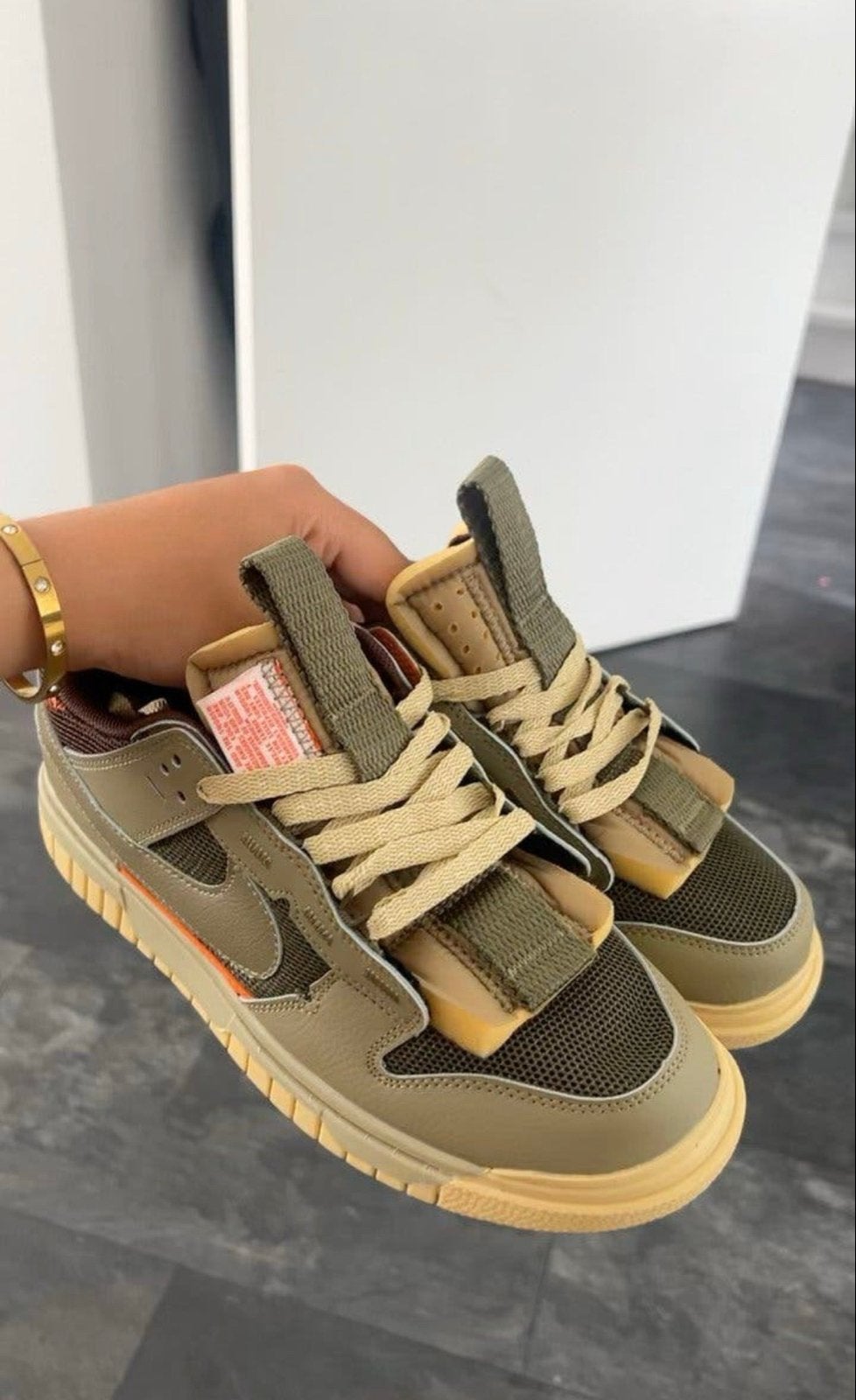 Nike Air Dunk Jumbo ‘Medium Olive’, Nieuw, Ophalen of Verzenden, Sneakers of Gympen, Groen