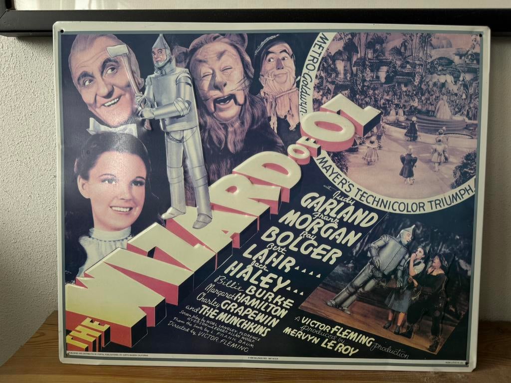 Wizard of oz metalen plaat, Ophalen