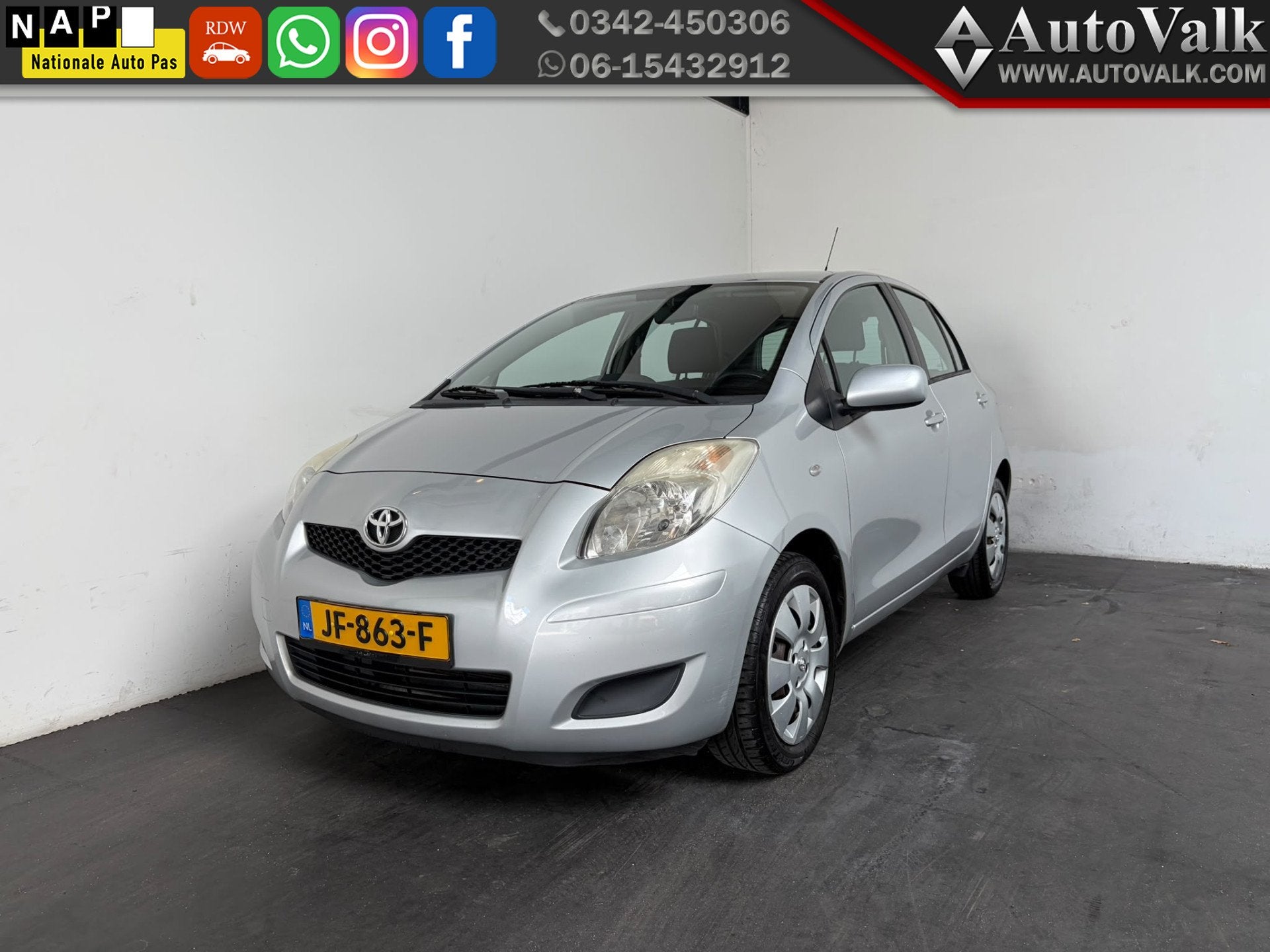 Toyota Yaris 1.0 VVTi Acces. Arico! (bj 2009), Auto's, Voorwielaandrijving, 750 kg, 960 kg, Bedrijf