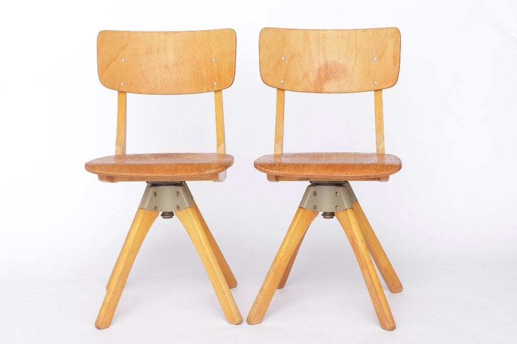 Paar vintage draaistoelen van Casala, Duitsland, jaren 70, Ophalen of Verzenden, Gebruikt, Bruin, Vijf, Zes of meer stoelen