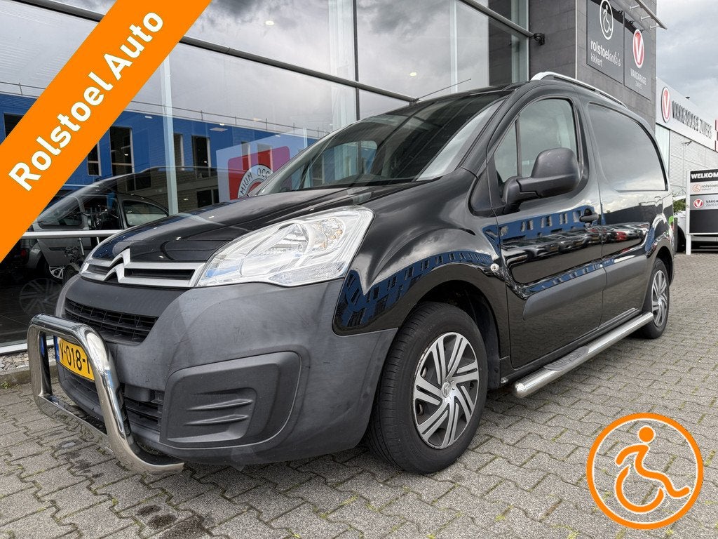 Citroën Berlingo Rolstoelauto / Scootmobielauto 1.6 BlueHDI, Auto's, Bestelauto's, Gebruikt, 4 cilinders, Citroën, Zwart