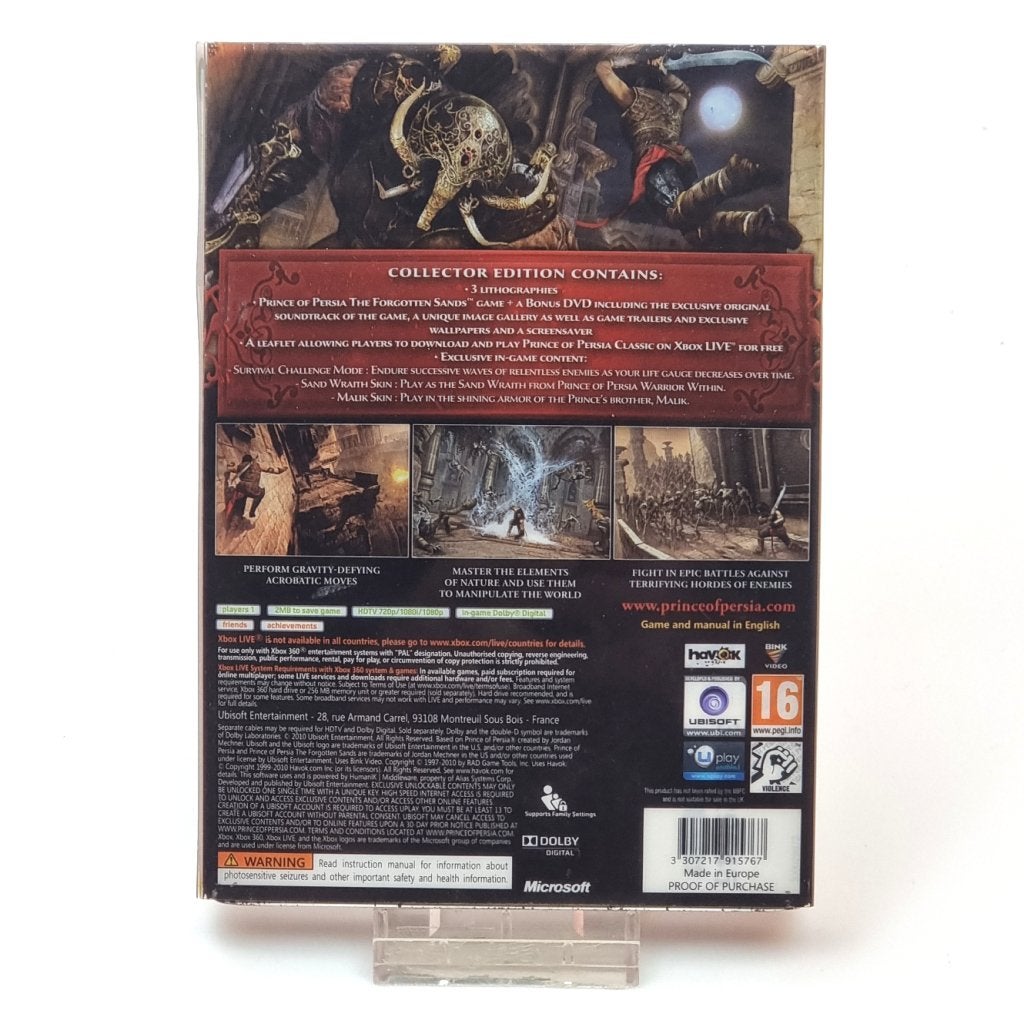 Xbox 360: Prince Of Persia The Forgotten Sands Steelcase CIB, Microsoft, Zo goed als nieuw, Support@microsoft.com, Microsoft Corporation
One Microsoft Way
Redmond, WA 98052-6399
USA