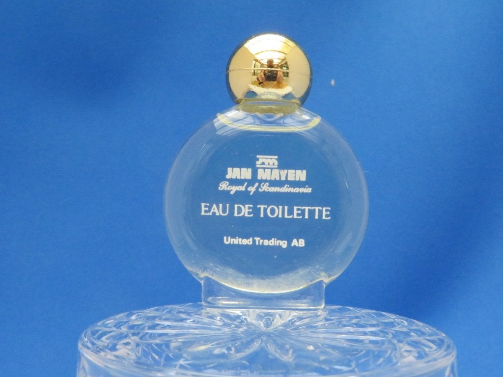 Mini - UNITED TRADING AB - Jan Mayen - 12ml - edt  - 6,2cm-, Ophalen of Verzenden, Gebruikt, Miniatuur, Gevuld