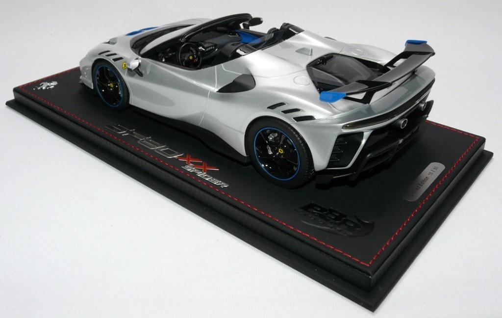 Ferrari SF90 XX Spider Zilver 1:18 P18238G van BBR, Ophalen of Verzenden, Nieuw, Auto, Overige merken