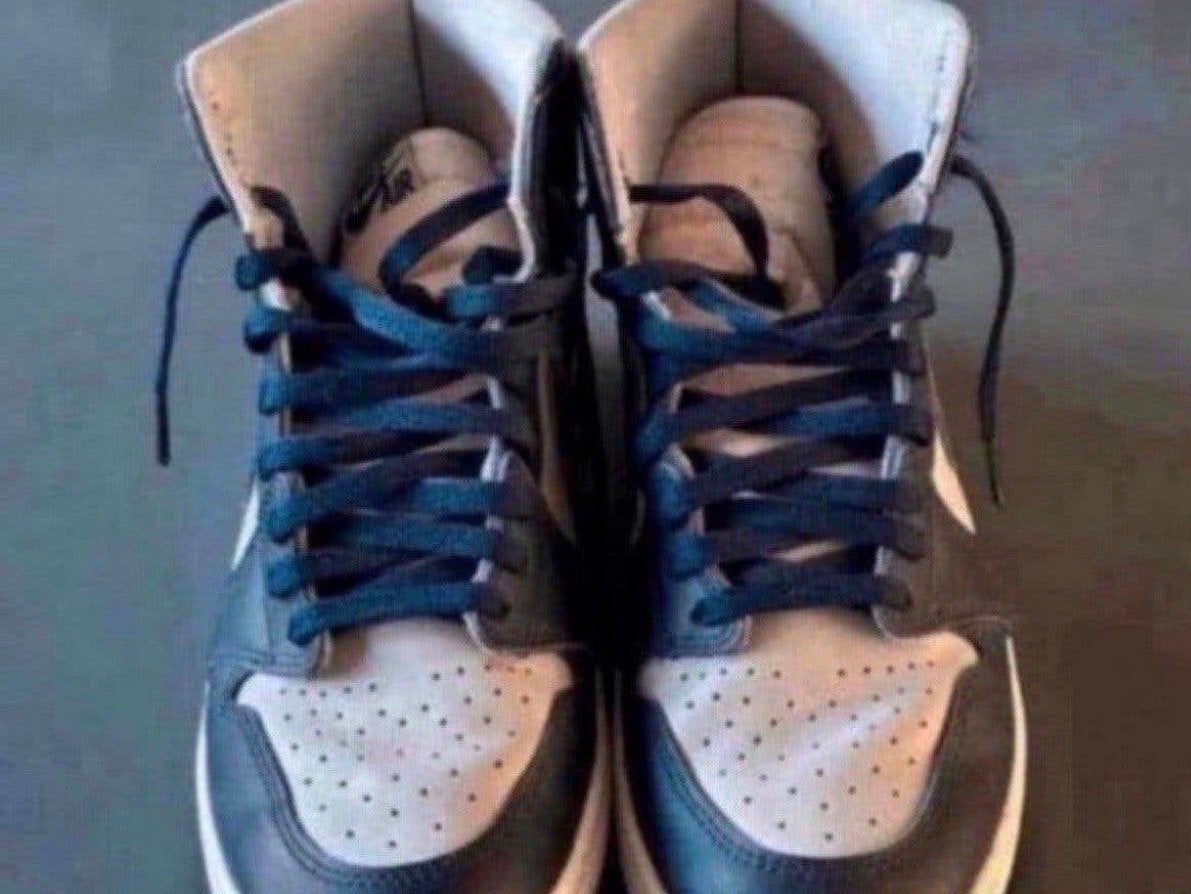 Jordan 1 High Retro Georgetown, m 43 nieuwstaat, Ophalen of Verzenden, Zo goed als nieuw, Blauw, Sneakers of Gympen