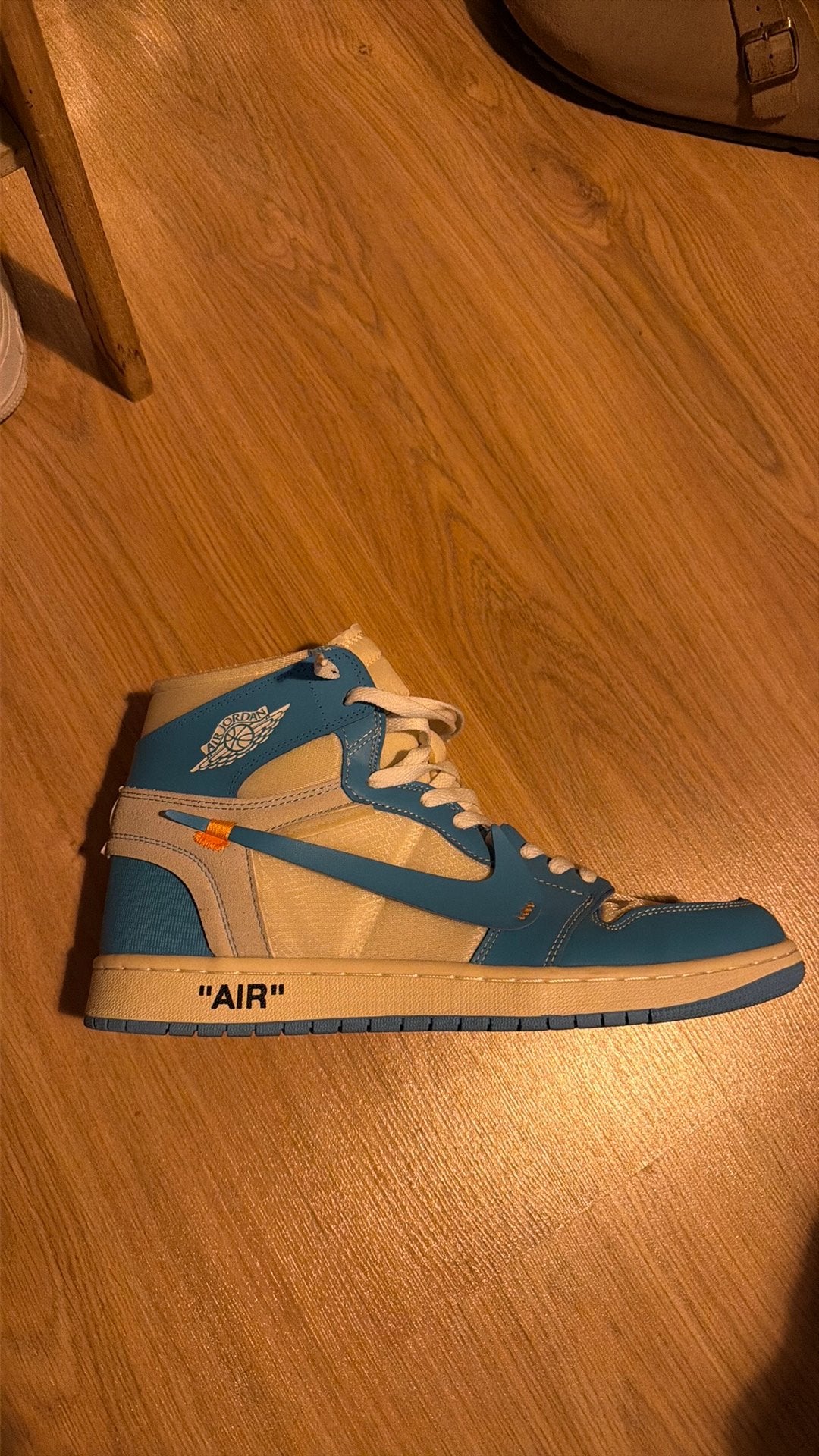 nike jordan off white 1 op 1, Kleding | Heren, Ophalen, Zo goed als nieuw, Blauw