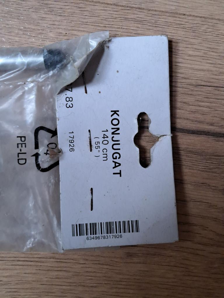 Ikea gordijnrail nieuw 140 cm, Huis en Inrichting, Stoffering | Gordijnen en Lamellen, Ophalen, Nieuw, 50 tot 100 cm, Minder dan 100 cm
