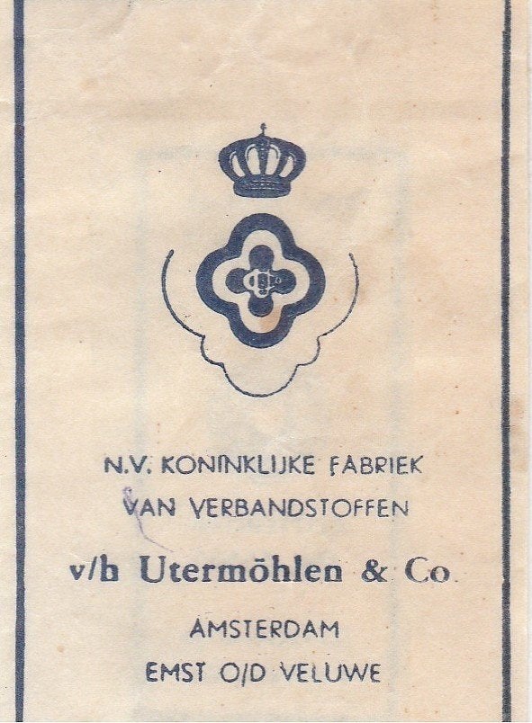 Utermöhlen Emst op de Veluwe - Amsterdam - verbandstof, Verzamelen, Ophalen of Verzenden