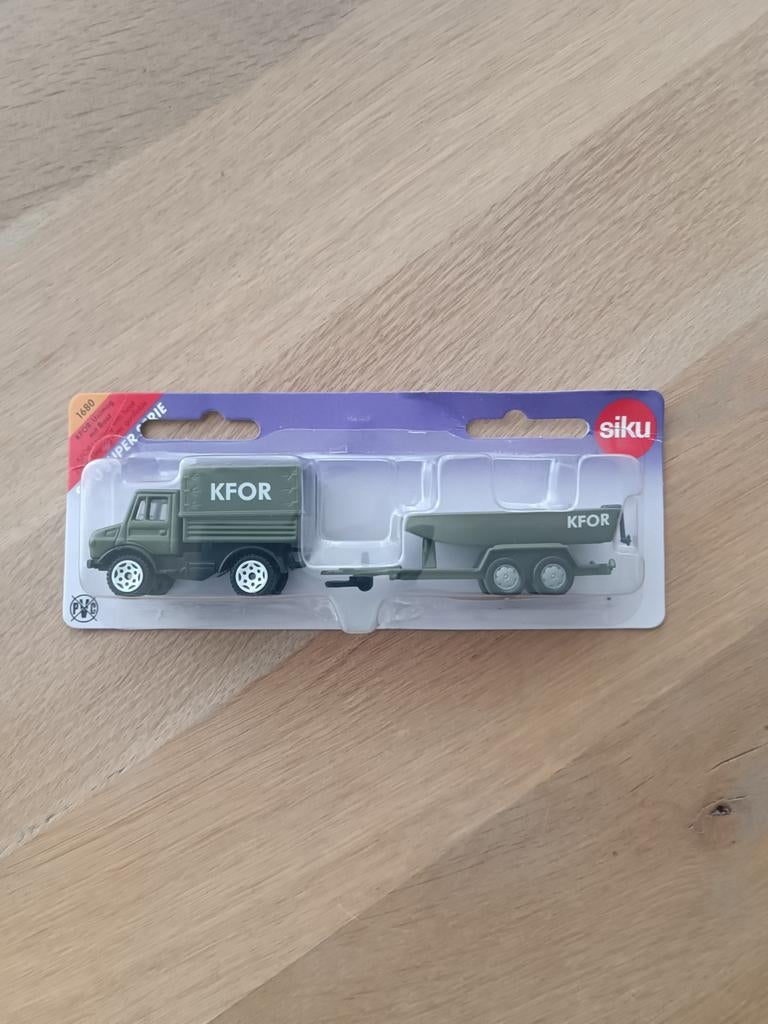 Siku Unimog KFOR met aanhanger, Overige merken, 1:32 tot 1:50, Overige typen, Nieuw