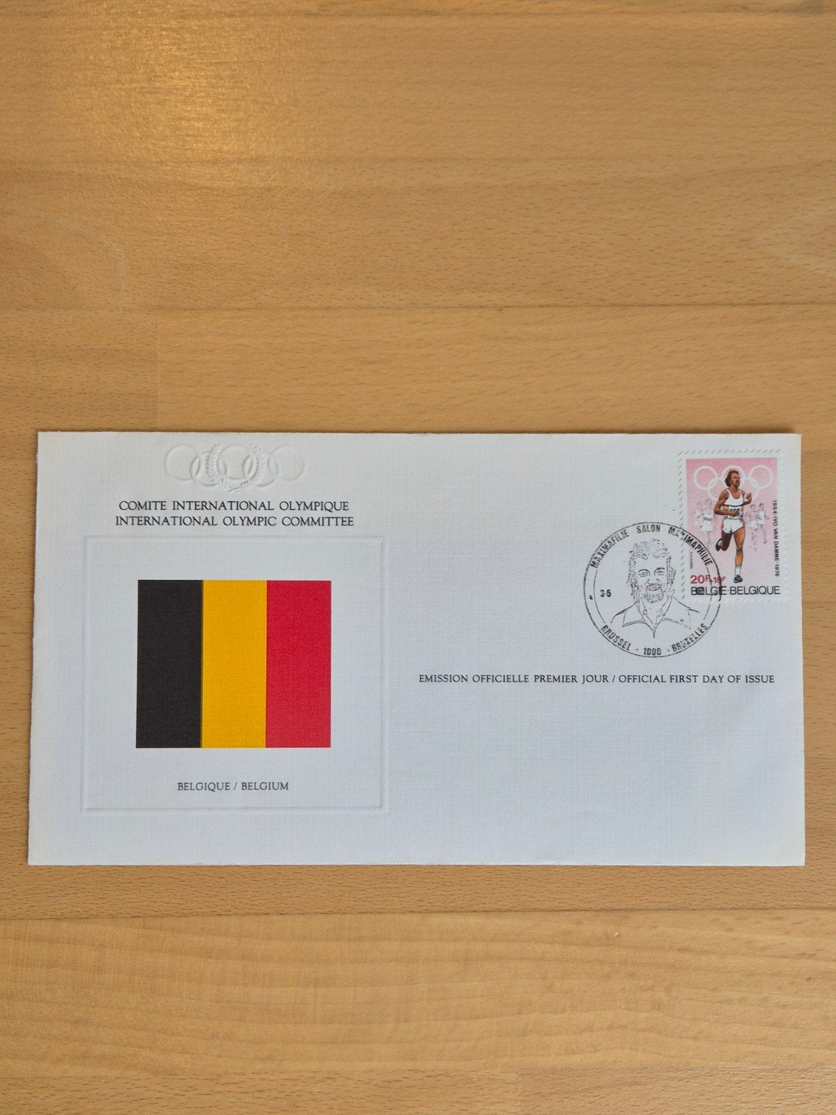 FDC 1980 Olympische Spelen België, Postzegels en Munten, Ophalen of Verzenden, Onbeschreven, Europa