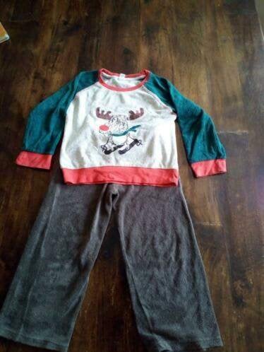 Badstof pyjama maat 116 voor een jongen. nette staat, Ophalen of Verzenden, Zo goed als nieuw, Jongen, Nacht- of Onderkleding