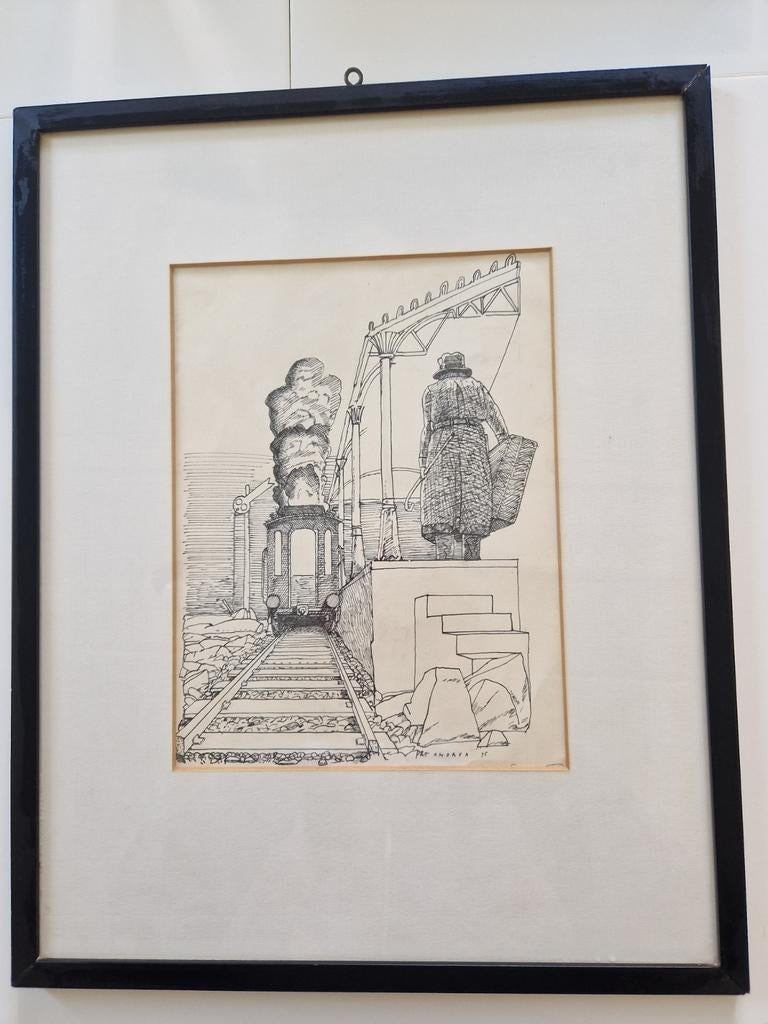 Pat Andrea - Trein (1975), Antiek en Kunst, Ophalen of Verzenden