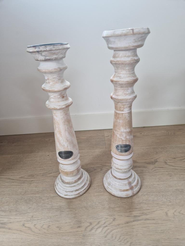 Riverdale kandelaars, Ophalen of Verzenden, Zo goed als nieuw, Overige materialen, Minder dan 25 cm