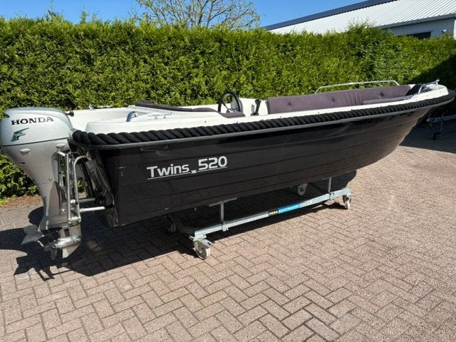 VAARKLAAR!! Twins 520 met Honda 20 PK en  Dekzeil, Overige merken, Overige brandstoffen, 5 m, 2 m
