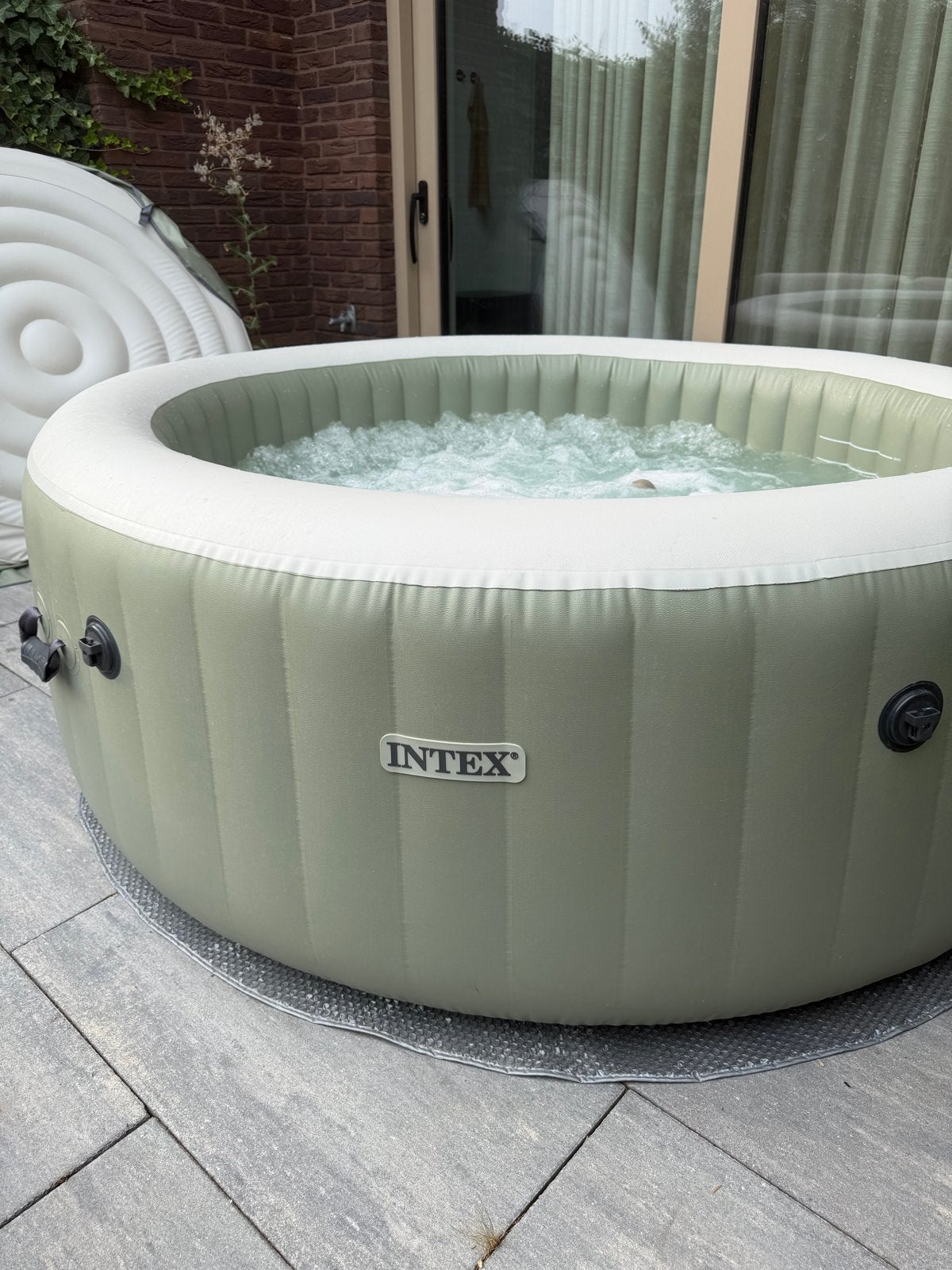 Intex Pure Bubble Spa met zoutwater conversie kit, Ophalen, Gebruikt, Minder dan 80 cm, Opblaaszwembad