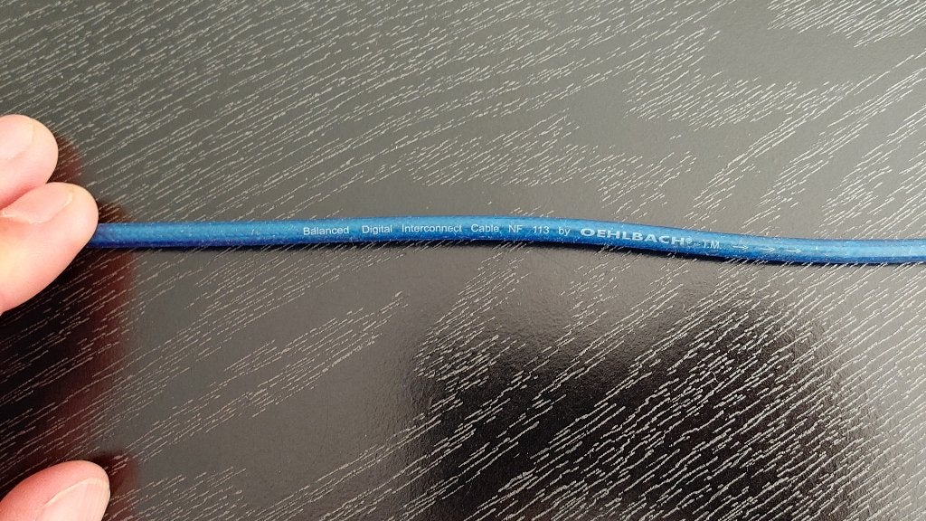 Oehlbach NF 113 DI Digitale Coaxiale Kabel – (1 meter), Ophalen of Verzenden, Zo goed als nieuw, Minder dan 2 meter, Coaxiale kabel