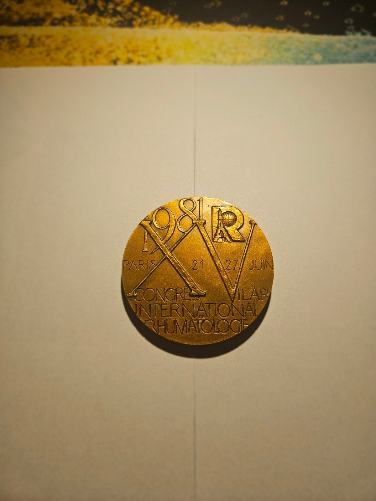 grote bronze munt reumatologie 1981, Ophalen of Verzenden, Brons, Buitenland