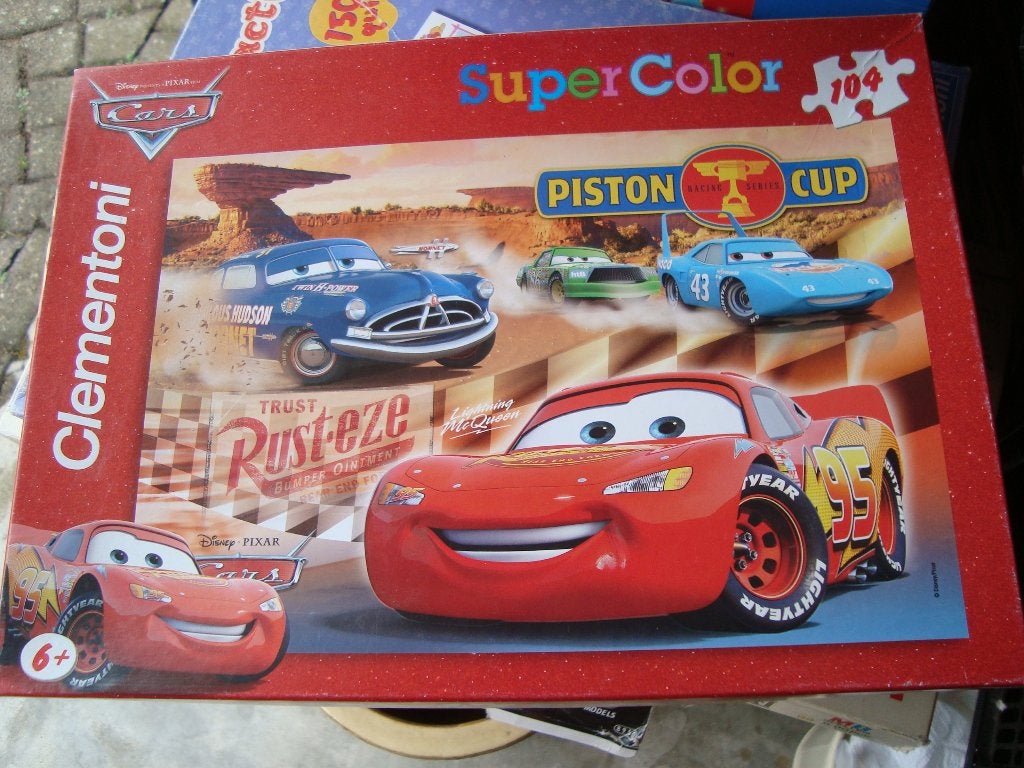 Car puzzel, Kinderen en Baby's, Speelgoed | Kinderpuzzels, Ophalen of Verzenden, Meer dan 50 stukjes, Zo goed als nieuw, 6 jaar of ouder