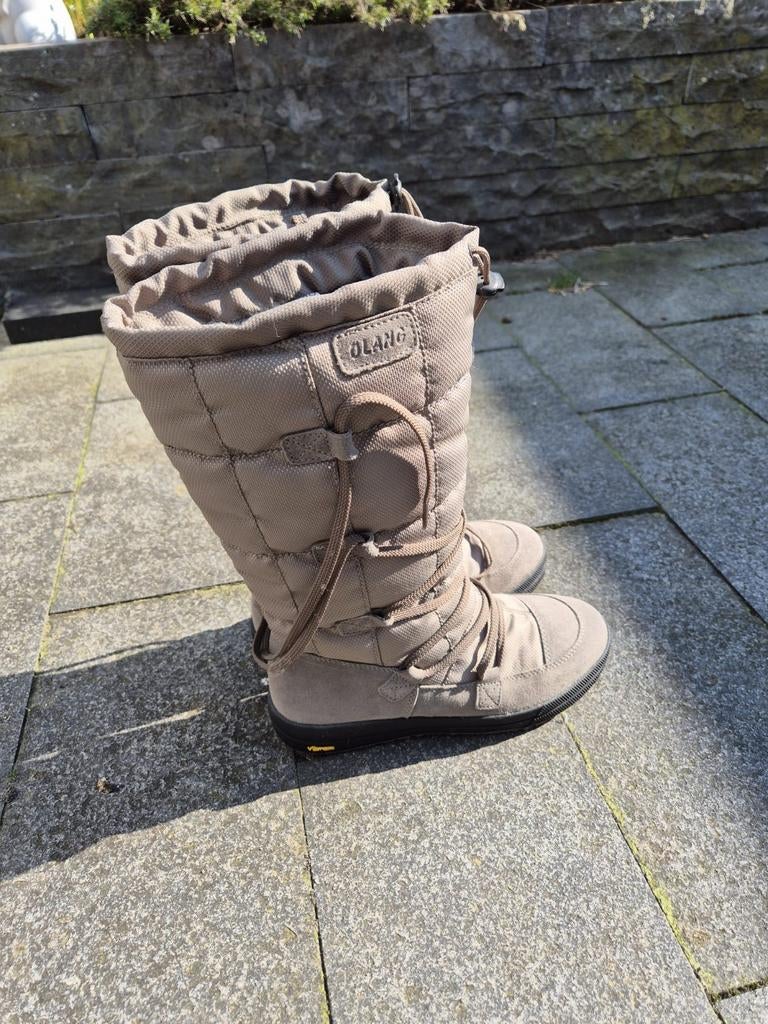 Olang Vibram Dameslaarzen Maat 39, Hoge laarzen, Beige, Gedragen, Ophalen