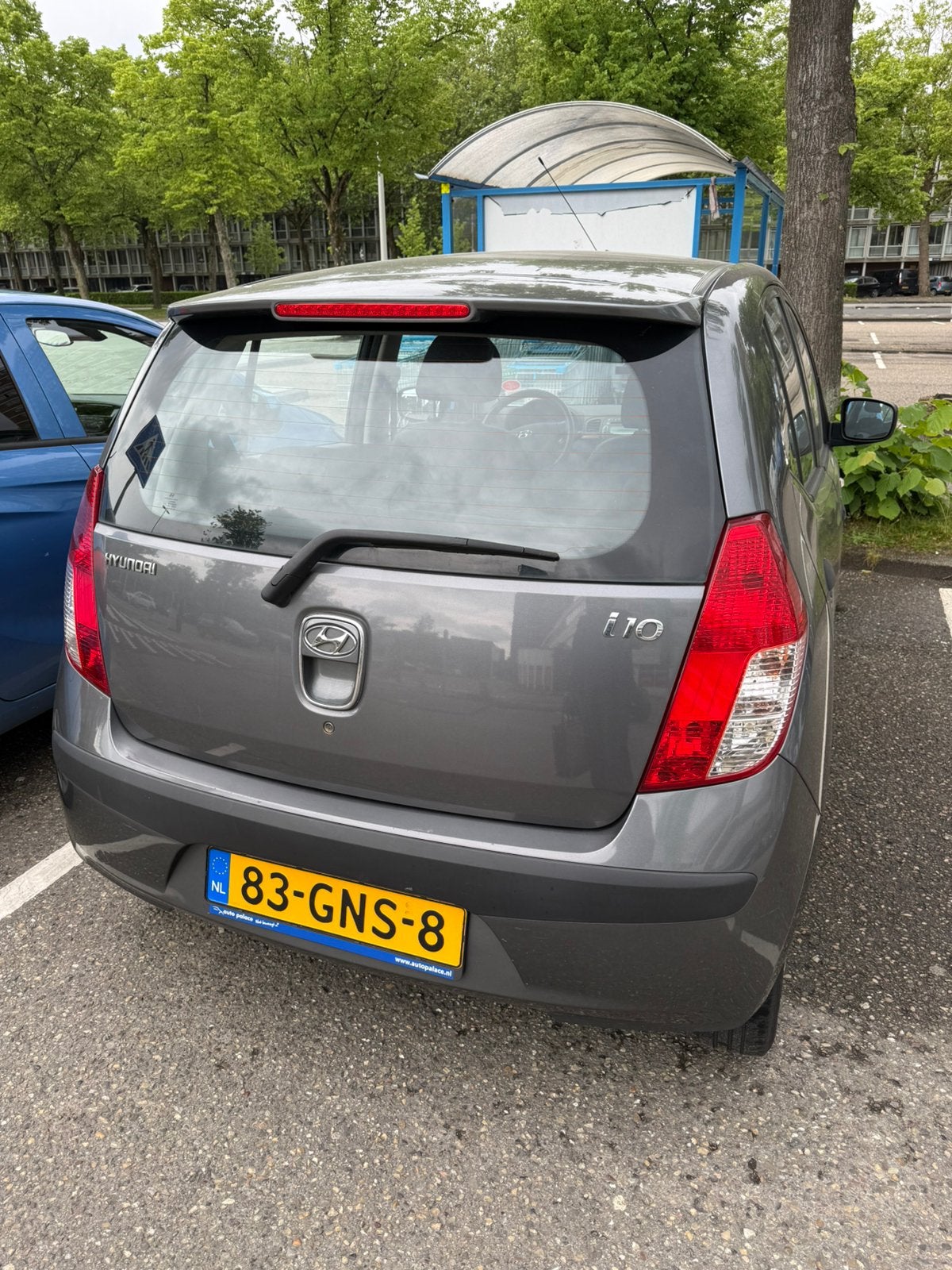 Hyundai i10 1.1 I 5DR 2008 Grijs, Auto's, Voorwielaandrijving, Stof, 4 cilinders, 400 kg